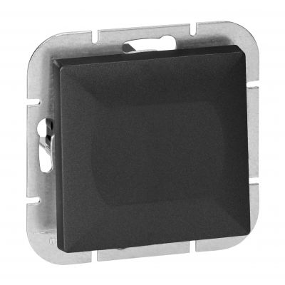 Łącznik podtynkowy jednobiegunowy Pearl, 10A, 250V, WP-1P, czarny (OR-OE-7700/B)