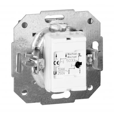 Łącznik podtynkowy schodowy podwójny Pearl, 10A, 250V, WP-2/5P, antracyt (OR-OE-7702/2/A)