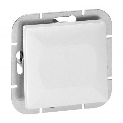 Łącznik schodowy podtynkowy z podświeleniem Pearl, 10A, 250V, WP-5P/S, biały (OR-OE-7702/P/W)