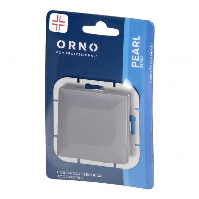 Łącznik krzyżowy podtynkowy Pearl, 10A, 250V, WP-8P, antracyt (OR-OE-7703/A)