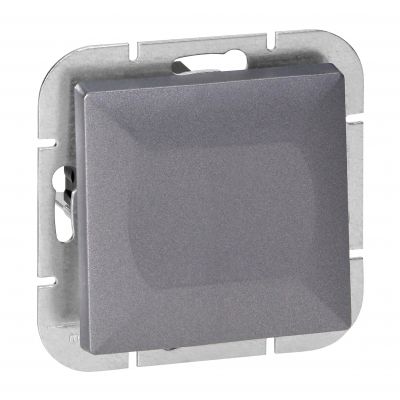 Łącznik krzyżowy podtynkowy Pearl, 10A, 250V, WP-8P, antracyt (OR-OE-7703/A)