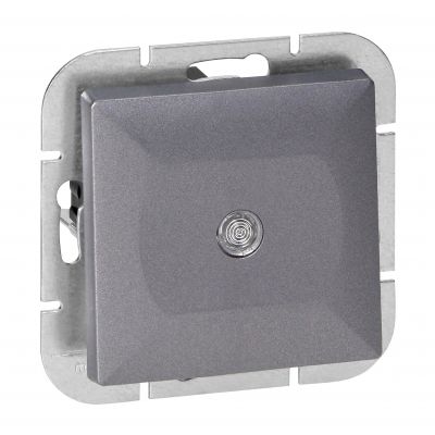 Łącznik krzyżowy podtynkowy z podświetleniem Pearl, WP-8P/S, antracyt (OR-OE-7703/P/A)