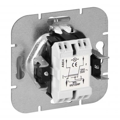 Łącznik krzyżowy podtynkowy z podświetleniem Pearl, WP-8P/S, antracyt (OR-OE-7703/P/A)