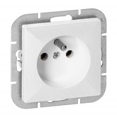 Gniazdo pojedyncze podtynkowe 2P+Z Pearl, 16A, 250V, PT-16P, biały (OR-OE-7705/W)