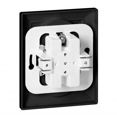 Gniazdo podwójne podtynkowe 2x2P+Z Pearl, 16A, 250V, PT-6 P, czarny (OR-OE-7706/K/B)
