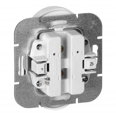 Gniazdo podwójne podtynkowe 2x2P+Z Pearl, 16A, 250V, PT-6 PR, biały (OR-OE-7706/W)