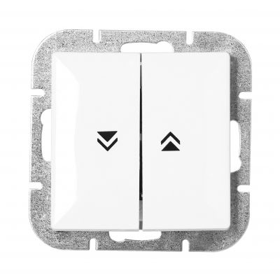 Łącznik roletowy podtynkowy Pearl, 10A, 250V, WP-10P, biały (OR-OE-7708/W)