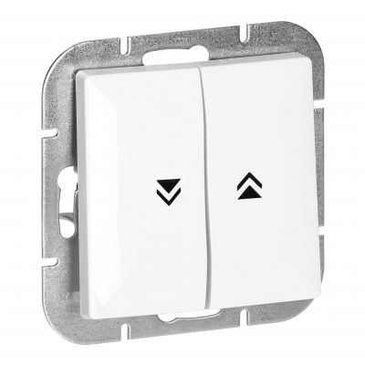 Łącznik roletowy podtynkowy Pearl, 10A, 250V, WP-10P, biały (OR-OE-7708/W)