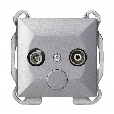 Gniazdo abonenckie "RTV" Pearl, 1,5dbt, GAP-P/K, antracyt (OR-OE-7712/RTV/K/A)
