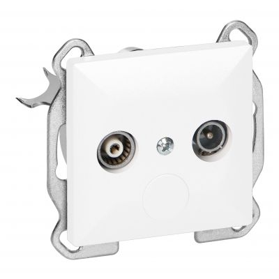 Gniazdo abonenckie "RTV" Pearl, 1,5dbt, GAP-P/K, biały (OR-OE-7712/RTV/K/W)