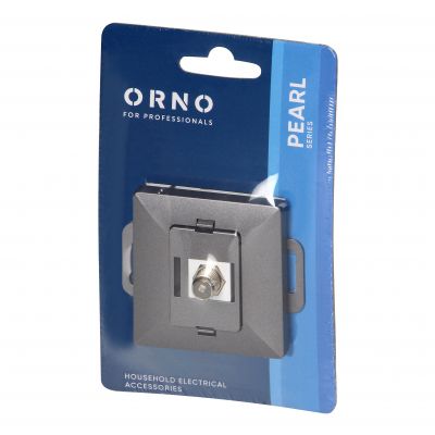 Gniazdo pojed. typu F Pearl, TV/F-F1/P1, antracyt (OR-OE-7714/A)