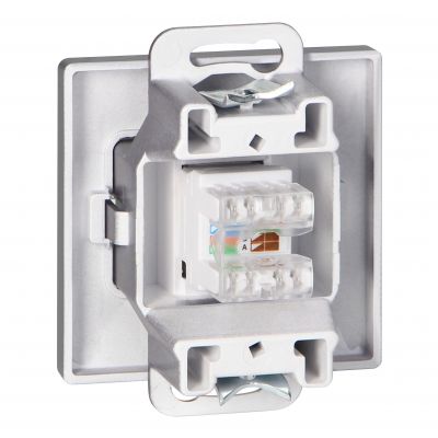 Gniazdo 1xRJ45 Cat5 Pearl, RJ45-5CAT/P1, antracyt (OR-OE-7715/A)