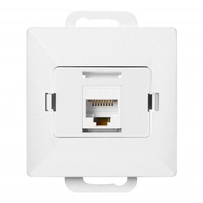 Gniazdo 1xRJ45 Cat5 Pearl, RJ45-5CAT/P1, biały (OR-OE-7715/W)