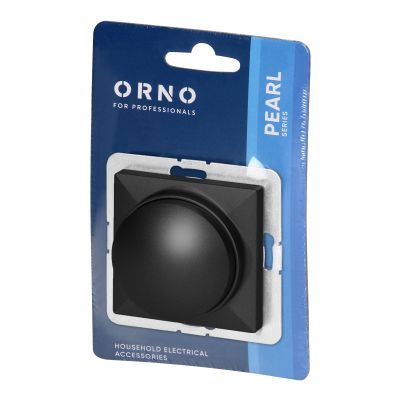 Ściemniacz obrotowy LED Pearl, 230V, 50Hz, Pmin:3W, Pmax:35W, SO-1P/LED, czarny (OR-OE-7716/LED/B)