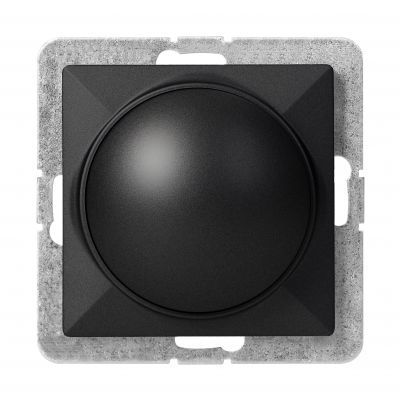 Ściemniacz obrotowy LED Pearl, 230V, 50Hz, Pmin:3W, Pmax:35W, SO-1P/LED, czarny (OR-OE-7716/LED/B)