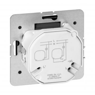 Ściemniacz obrotowy LED Pearl, 230V, 50Hz, Pmin:3W, Pmax:35W, SO-1P/LED, czarny (OR-OE-7716/LED/B)