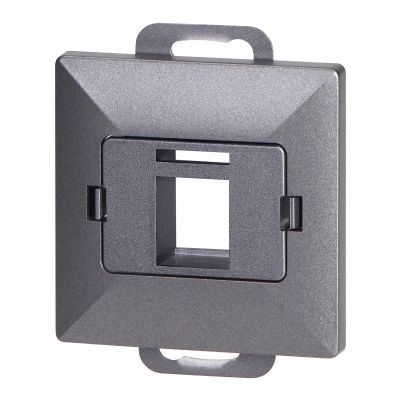 Płytka czołowa + 1xRJ45 Pearl, PC+ARJ45/P1, antracyt (OR-OE-7717/A)