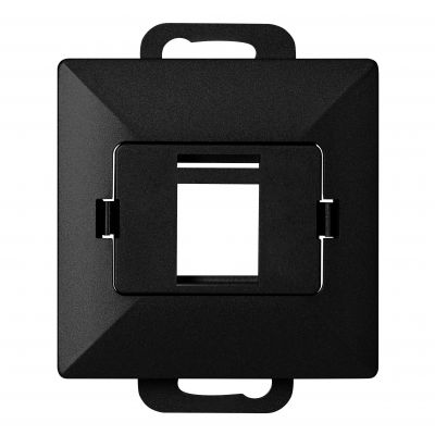 Płytka czołowa + 1xRJ45 Pearl, PC+ARJ45/P1, czarny (OR-OE-7717/B)