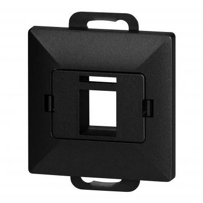 Płytka czołowa + 1xRJ45 Pearl, PC+ARJ45/P1, czarny (OR-OE-7717/B)