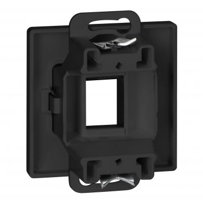 Płytka czołowa + 1xRJ45 Pearl, PC+ARJ45/P1, czarny (OR-OE-7717/B)