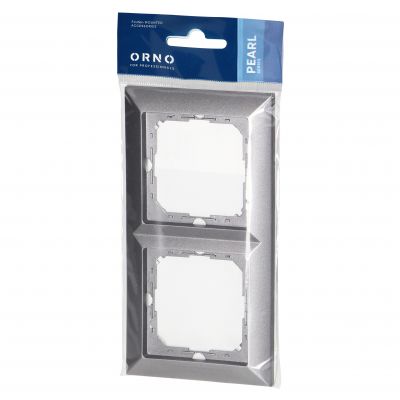 Ramka podwójna Pearl, Ra-2P, antracyt (OR-OE-7720/2/A)