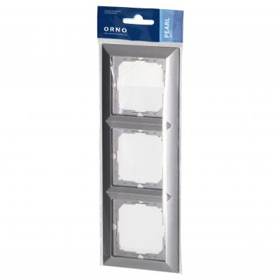 Ramka potrójna Pearl, Ra-3P, antracyt (OR-OE-7720/3/A)