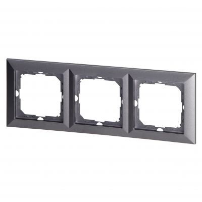 Ramka potrójna Pearl, Ra-3P, antracyt (OR-OE-7720/3/A)