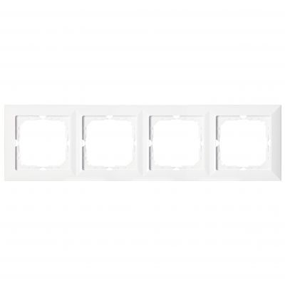 Ramka poczwórna Pearl, Ra-4P, biały (OR-OE-7720/4/W)