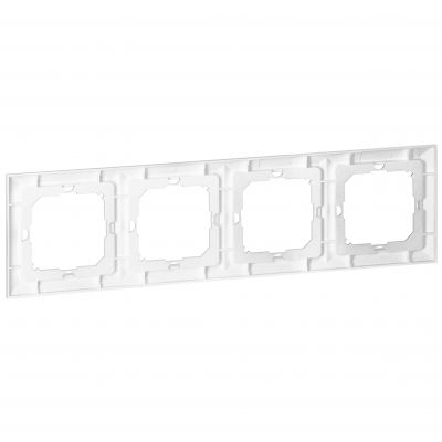 Ramka poczwórna Pearl, Ra-4P, biały (OR-OE-7720/4/W)