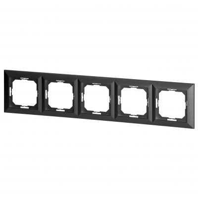 Ramka pieciokrotna Pearl, Ra-5P, antracyt (OR-OE-7720/5/A)