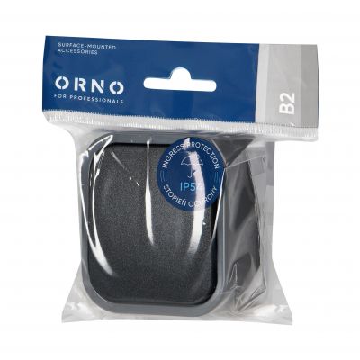 Łącznik natynkowy jednobiegunowy B2, 10A, 250V, IP54, WNT-1B2, szary/czarny (OR-OE-7800/GB)