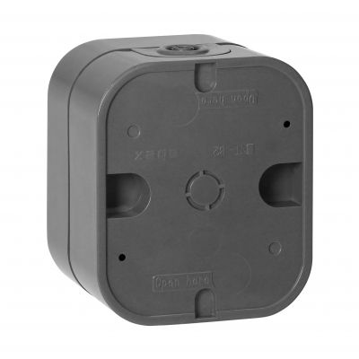 Łącznik natynkowy świecznikowy B2, 10A, 250V, IP54, WNT-2B2, szary/czarny (OR-OE-7801/GB)