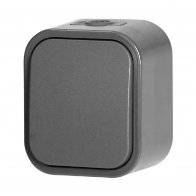 Łącznik natynkowy schodowy B2, 10A, 250V, IP54, WNT-5B2, szary (OR-OE-7802/G)