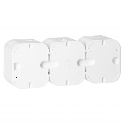 Gniazdo potrójne natynkowe 3x2P+Z, bryzgoszczelne z klapką B2, IP54, NT-316 B2, biały (OR-OE-7809/W)