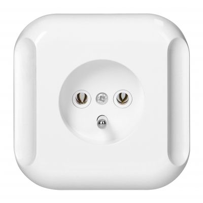 Gniazdo pojedyncze podtynkowe 2p+Z 16A, 250V, TOPAZ, biały (PT-16TB BIAŁY)