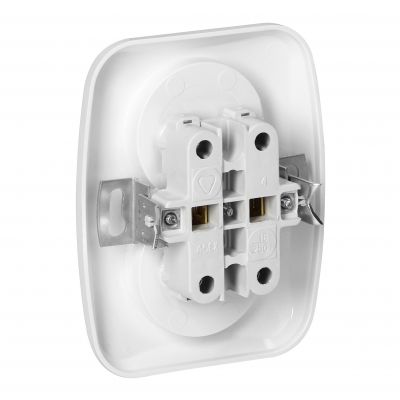 Gniazdo podwójne podtynkowe 2x2p 16A, 250V, ATUT, biały (PT-5A BIAŁY)
