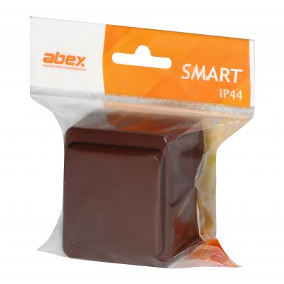 Łącznik natynkowy 10A, 250V, 1-biegunowy IP44, SMART, brązowy (WNT-1S BRĄZOWY)