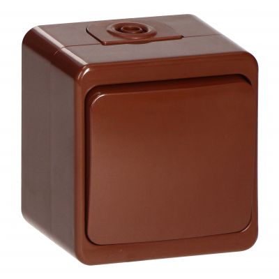 Łącznik natynkowy 10A, 250V, 1-biegunowy IP44, SMART, brązowy (WNT-1S BRĄZOWY)