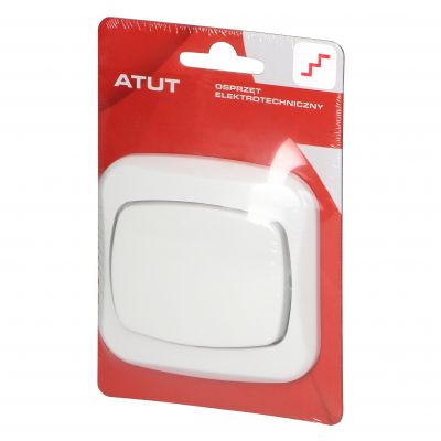 Łącznik podtynkowy 10A, 250V, schodowy, ATUT, biały (WP-5A BIAŁY)