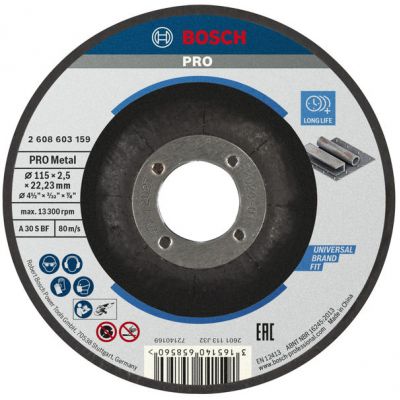 TARCZA TNĄCA METALL,LPP 115X2.5MMWYG. (2608603159)
