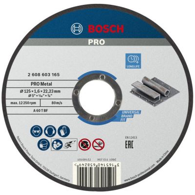 TARCZA TNĄCA METALL,LPP 125X1.6MMPR. (2608603165)