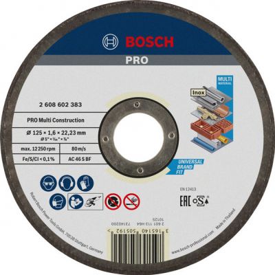 TARCZE TNĄCE RAPIDO MC 125 X1,6MM (2608602383)
