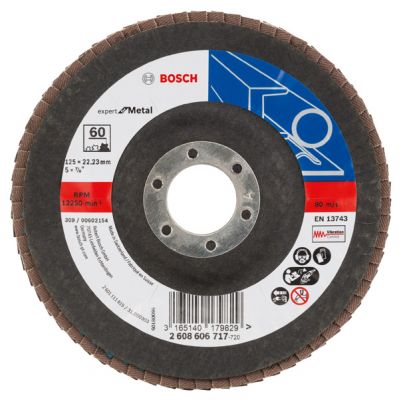 FLAP DISC BLUE METAL 125X60 (2608606717)