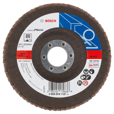 FLAP DISC BLUE METAL 125X80 (2608606718)