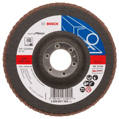 FLAP DISC BLUE METAL 125X40 (2608607353)