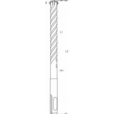 WIERTŁA SDS-PLUS-5X 6 x 150 x 210 mm (2608833893)