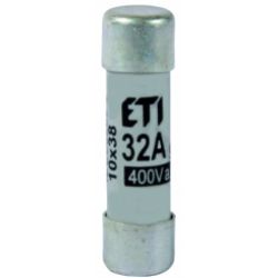 Wkładka topikowa cylindryczna CH10x38 gG 25A 400V 002620013 ETI (002620013)