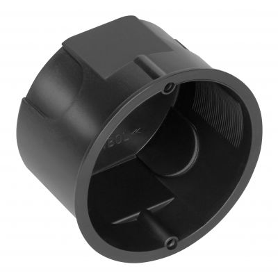 Puszka podtynkowa 60 mm płytka, czarna (OR-JB-13816)