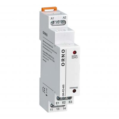 1 modułowy przekaźnik kontroli poziomu wody dla 1 zbiornika 24-240VAC/DC OR-PZ-465 ORNO (OR-PZ-465)