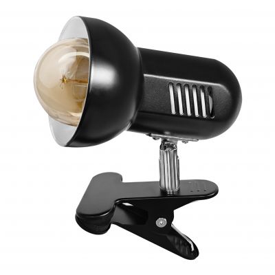 CANARD, lampka biurkowa z metalowym klipsem, 15W, E27, czarna (DL-20/B)
